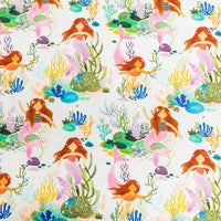Mermaid's Birthday Party Bed Sheet and Shams Set