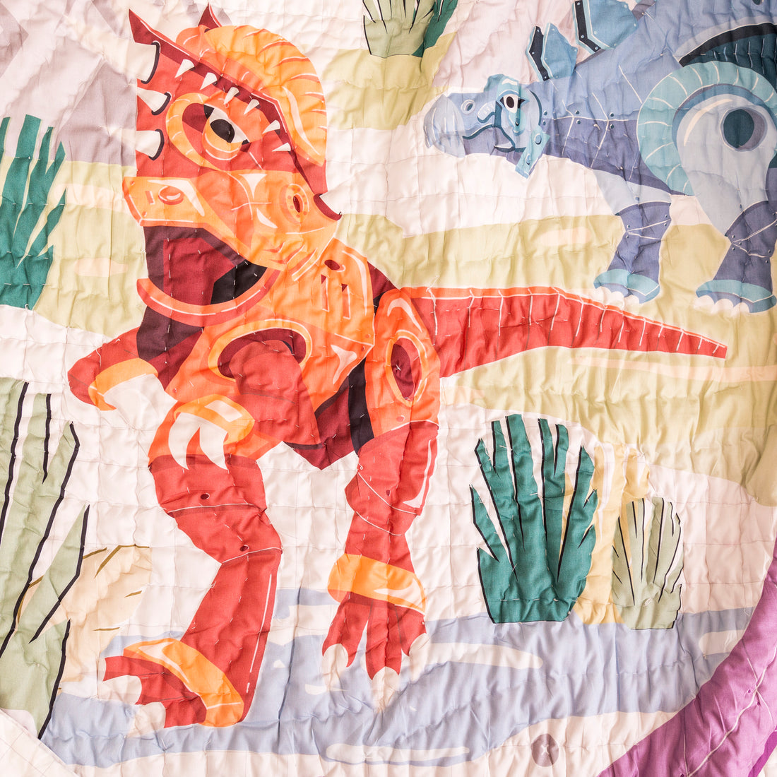 Dino Goes To School Quilt