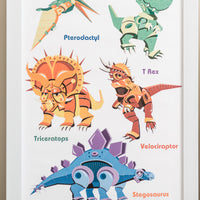 Dino Dreams A Prehistoric Parade Wall Art