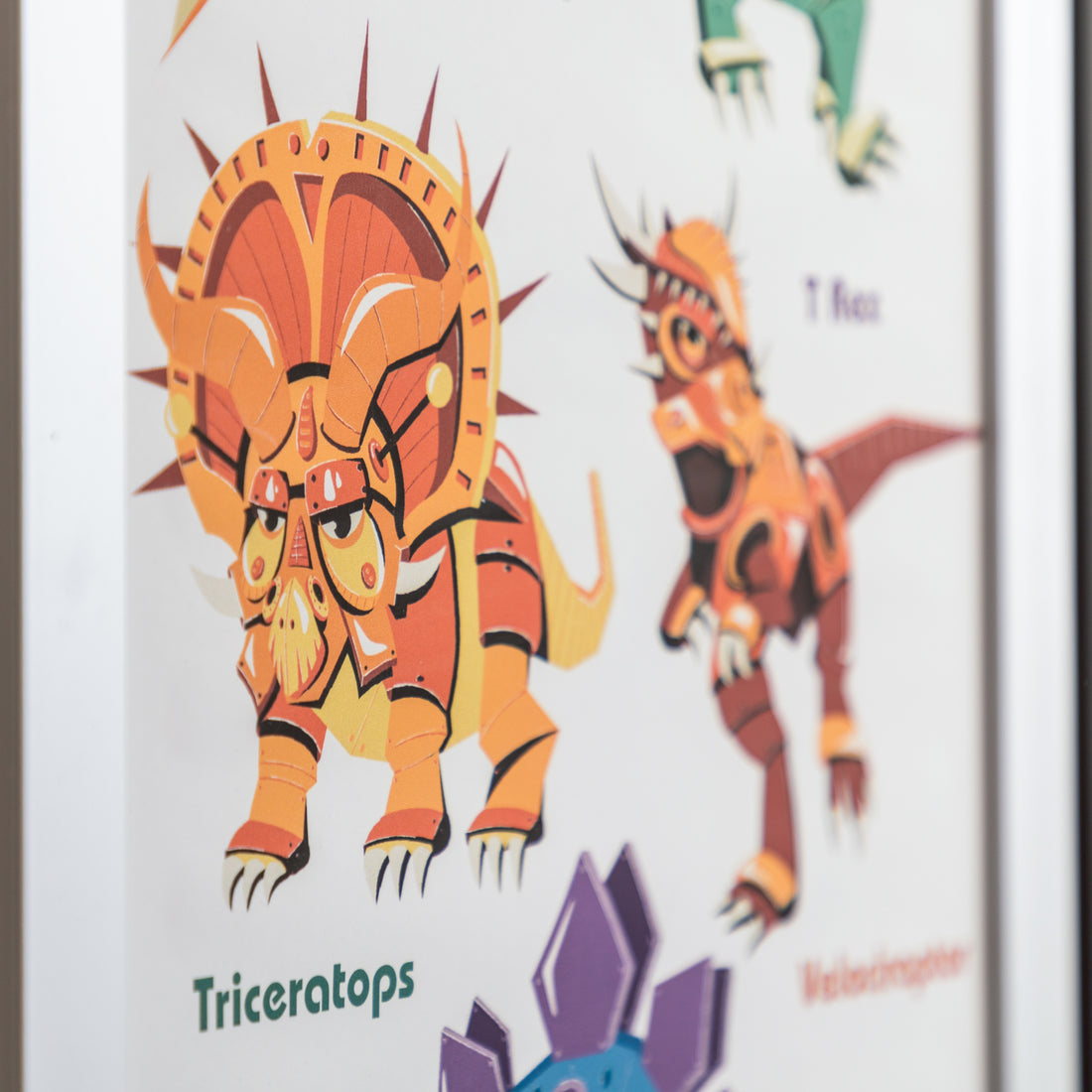 Dino Dreams A Prehistoric Parade Wall Art