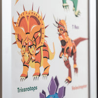Dino Dreams A Prehistoric Parade Wall Art