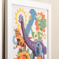 Jurassic Gearworks Dino Mechanics Wall Art