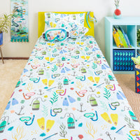 Sailor Goes to Sea Bed Sheet and Shams Set