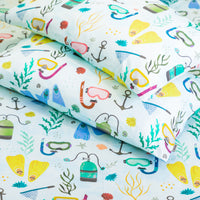 Sailor Goes to Sea Bed Sheet and Shams Set