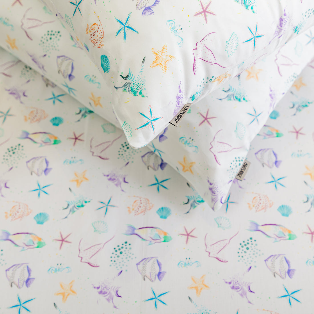 Sea Foam Bed Sheet and Shams Set