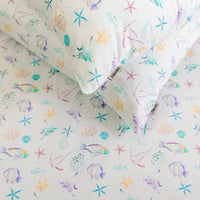 Sea Foam Bed Sheet and Shams Set