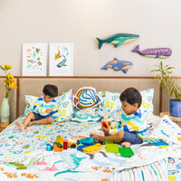 Sailor Goes to Sea Bed Sheet and Shams Set
