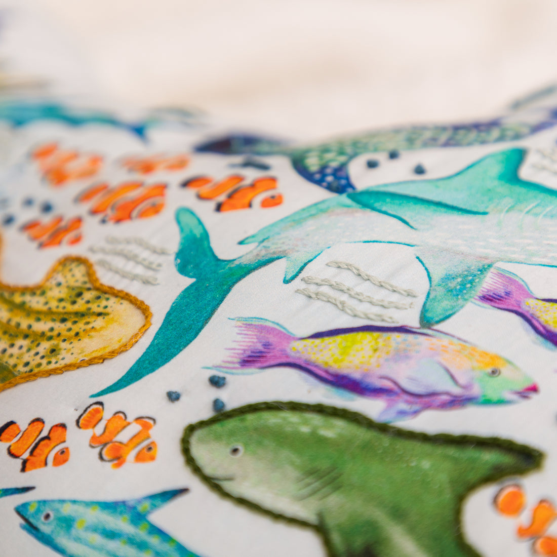 The Oceans Belly Shaped Cushion