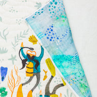 A Kingdom of Kelp Baby Quilt