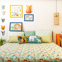 Forest Echoes Bedsheet and Shams Set