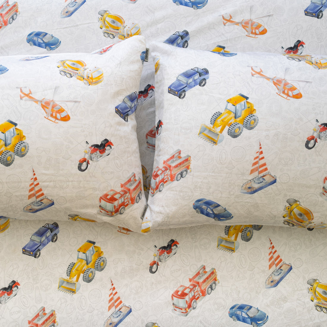Chasing Cars and Clouds Bedsheet and Shams Set