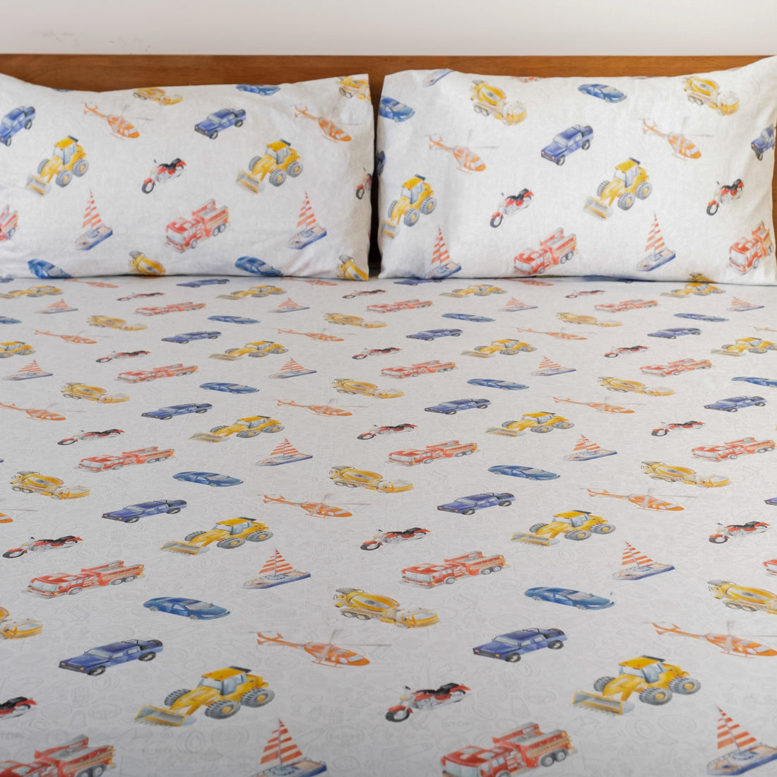 Chasing Cars and Clouds Bedsheet and Shams Set