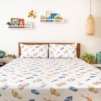 Chasing Cars and Clouds Bedsheet and Shams Set