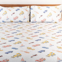 Chasing Cars and Clouds Bedsheet and Shams Set