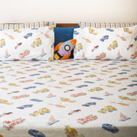Chasing Cars and Clouds Bedsheet and Shams Set