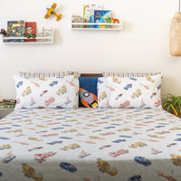 Chasing Cars and Clouds Bedsheet and Shams Set