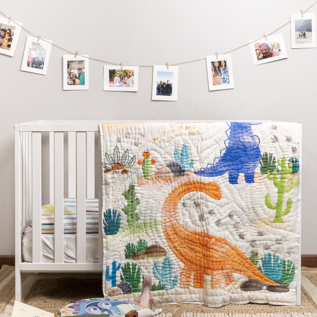 A World Before Time Baby Quilt