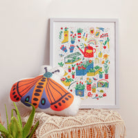 Bee In A Bonnet Wall Art