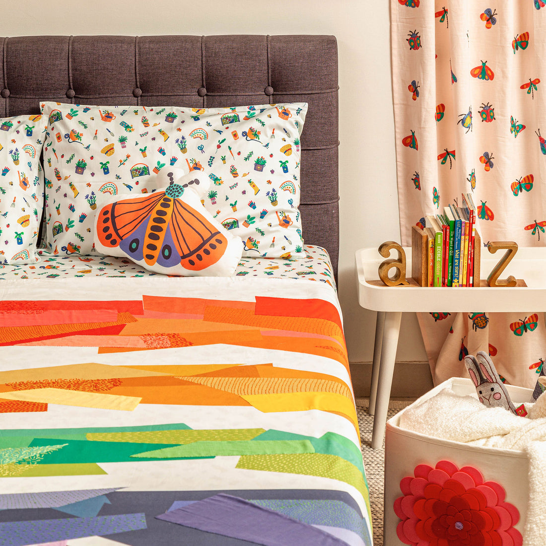 Tin Can Telephone Bed Cover