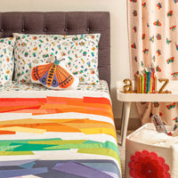 Tin Can Telephone Bed Cover