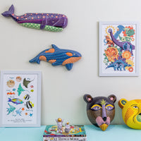 Watchful Whale  Wall Decor