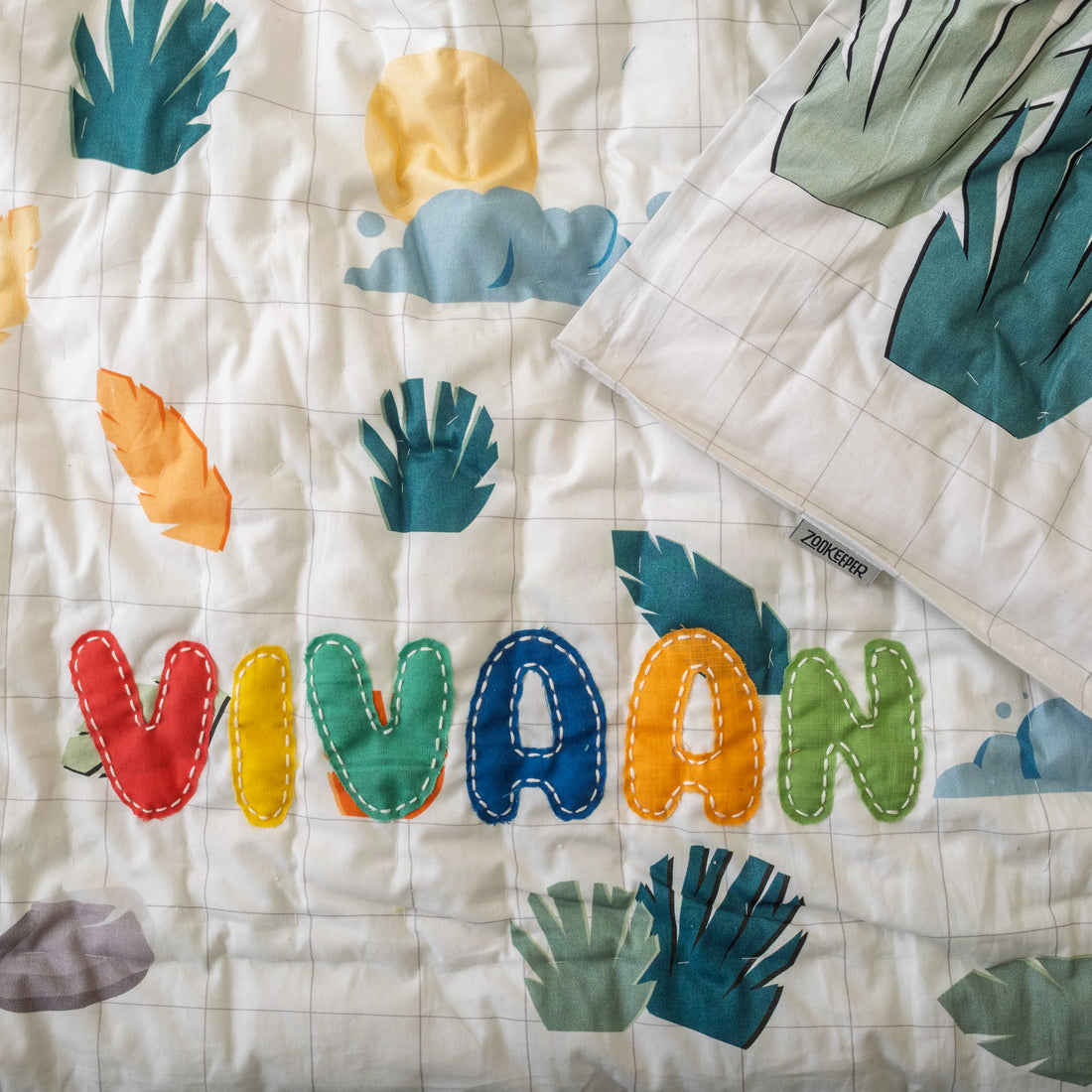 Dino Goes To School Quilt