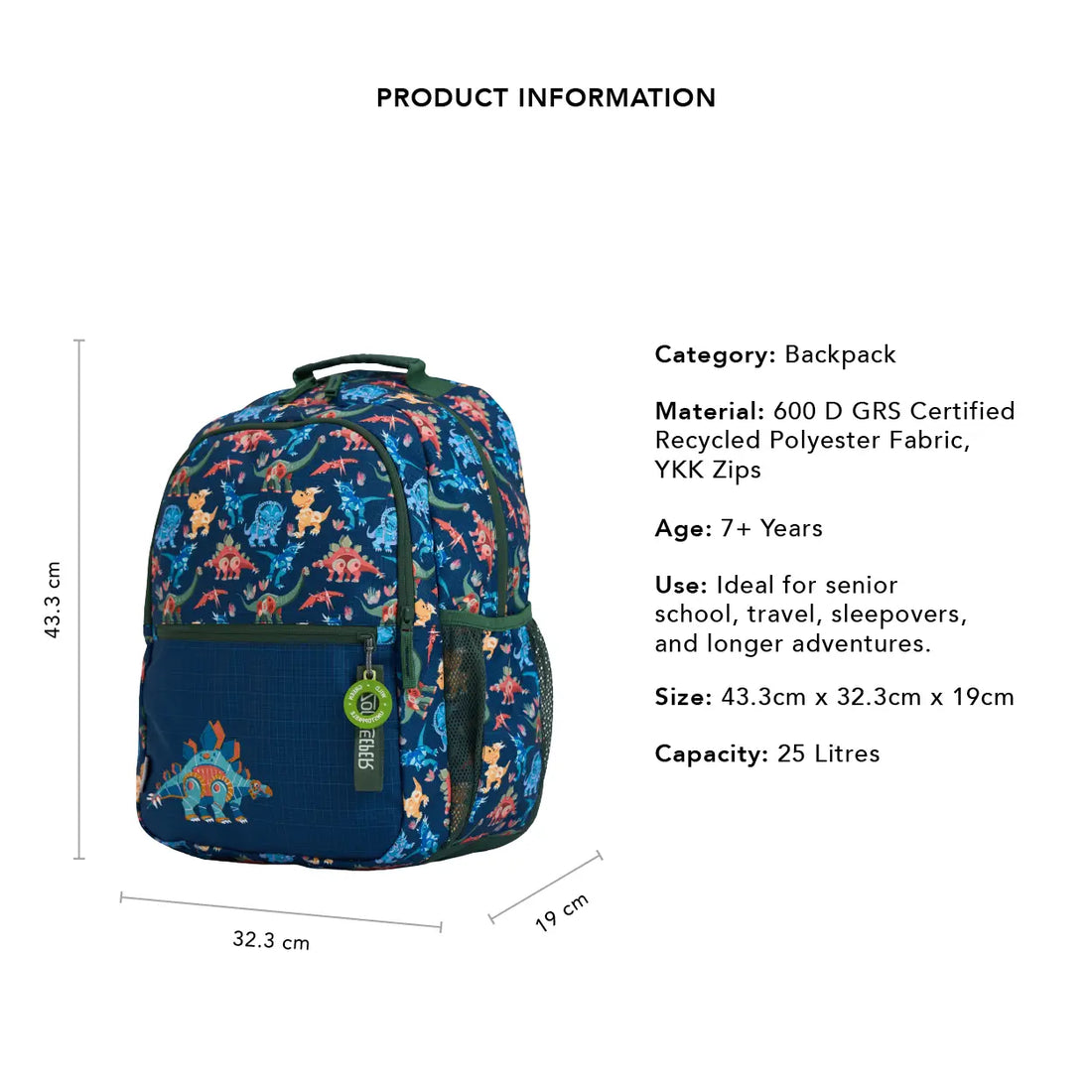 A Time Before Time Backpack Large