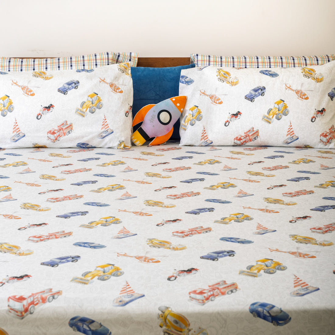 Chasing Cars and Clouds Bedsheet and Shams Set