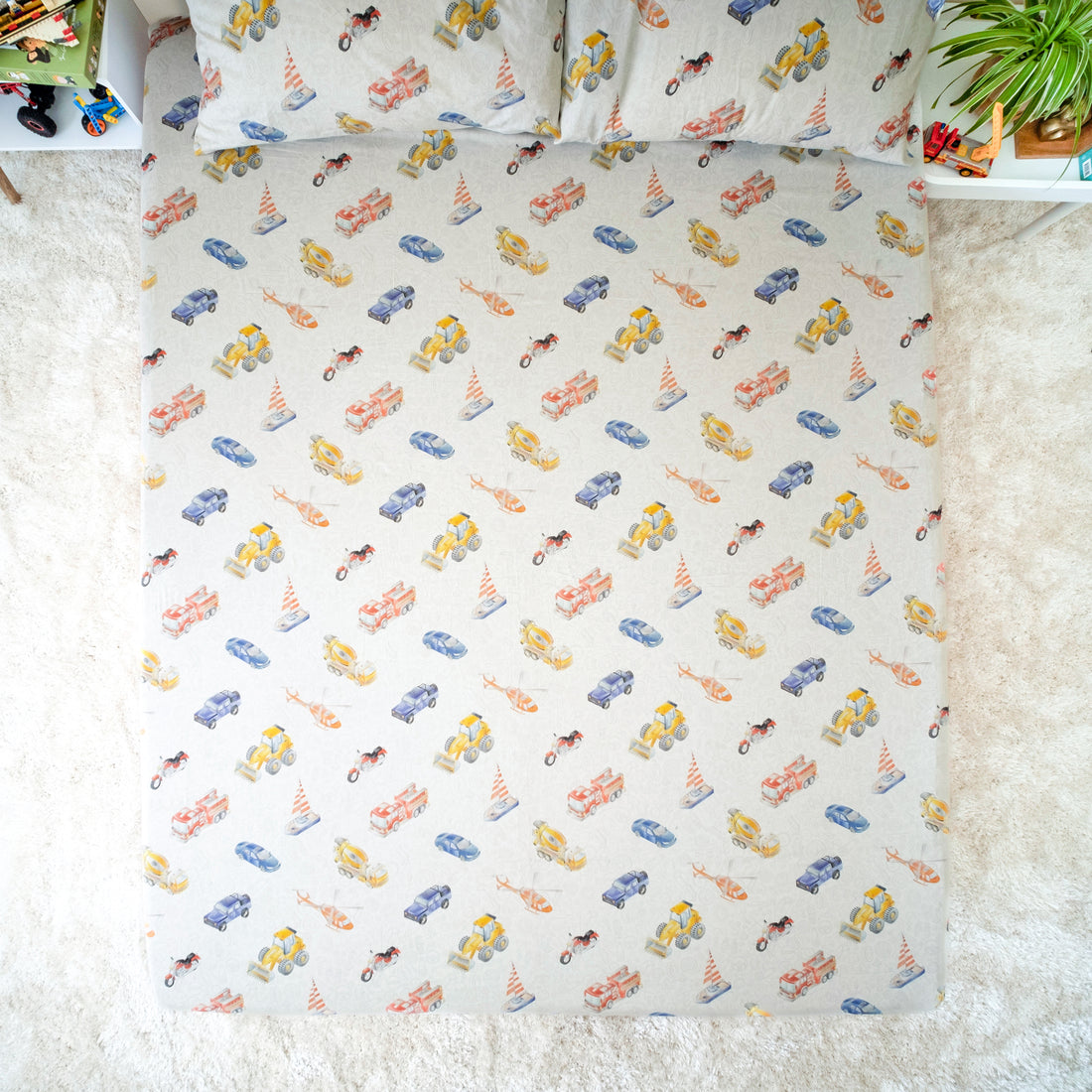 Chasing Cars and Clouds Bedsheet and Shams Set