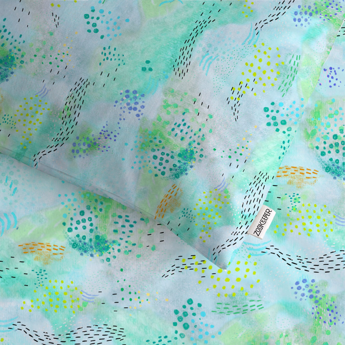 Blue Ripples Bedsheet and Sham set