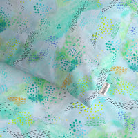Blue Ripples Bedsheet and Sham set
